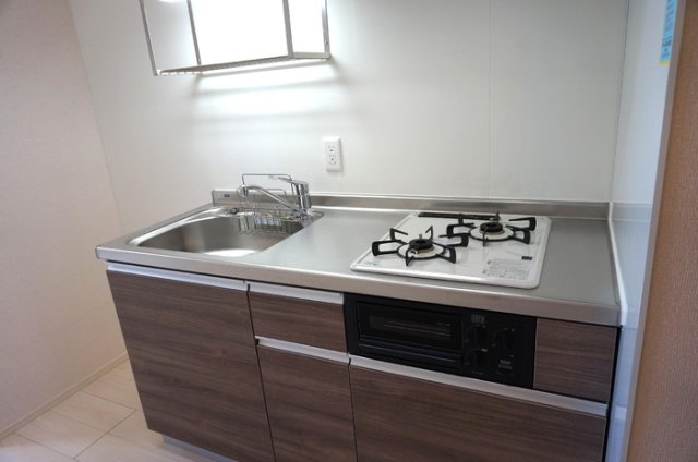 キッチン　2口コンロ付システムキッチン