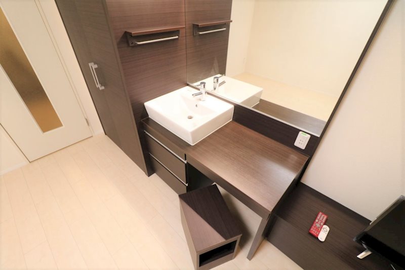 洗面設備　※別のお部屋の写真です