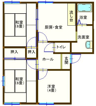 ラフォーレ福居B_間取り_0
