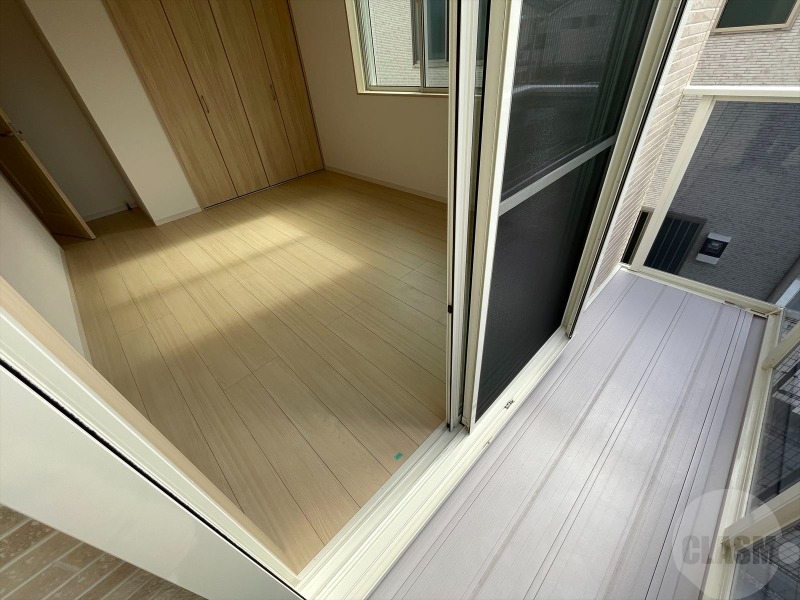 バルコニー　２面バルコニーのお部屋です