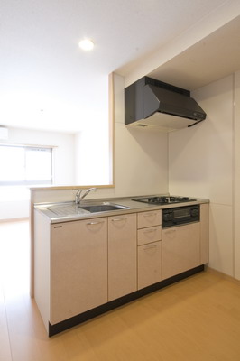 キッチン　3口コンログリル付システムキッチン