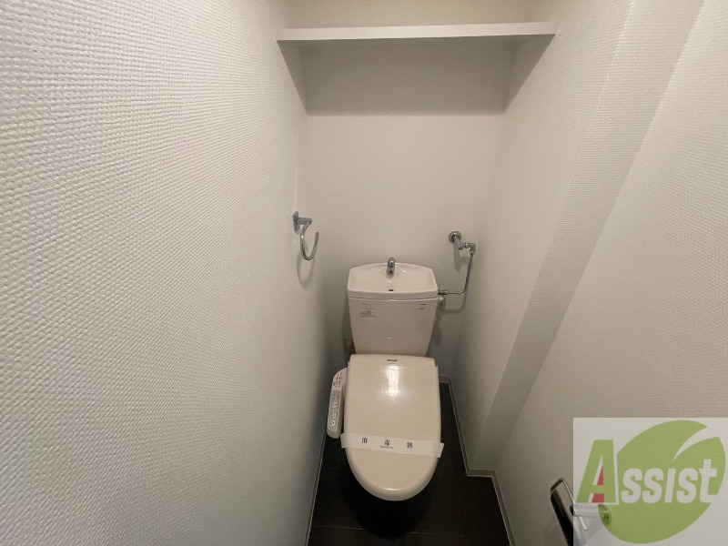 トイレ　ウォシュレット機能がついたトイレ。安心して使用できますね。