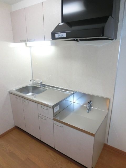 キッチン　2口ガスコンロ設置可