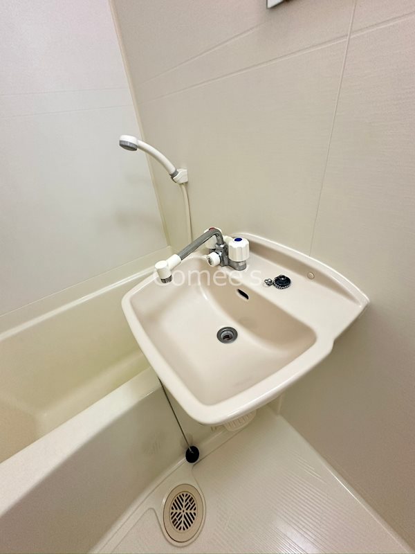 洗面設備　洗面台はバスルームに設置されています