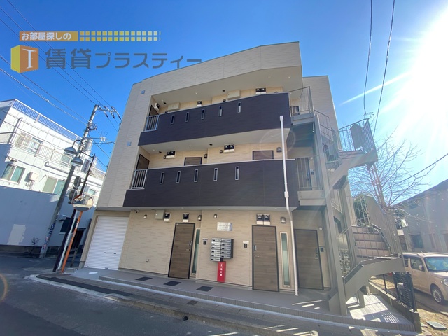 建物外観　駅徒歩１分。ペット飼育可のアパート。