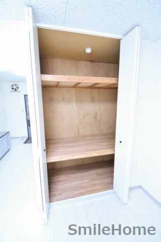 収納　収納があると、お部屋がすっきり片付きますね。