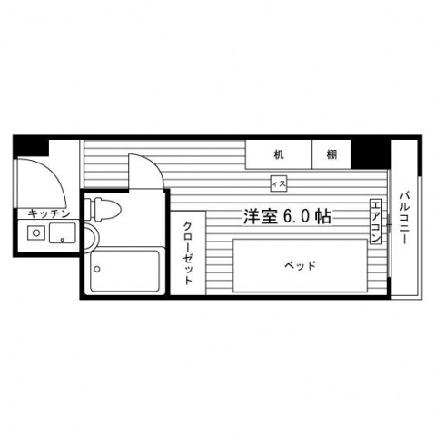 学生会館 ベルヴュコート仙台の間取り写真