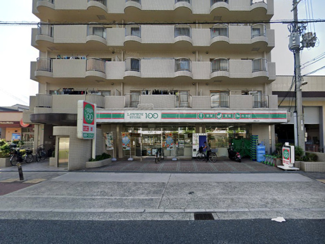 コンビニ　ローソンストア100平野南店（コンビニ）まで229m