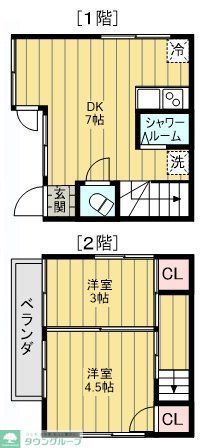 南大井一戸建ての間取り写真