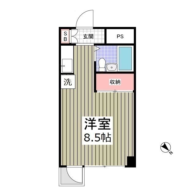 ＪＲ高崎線 熊谷駅 徒歩10分 9階建 築37年の間取り写真