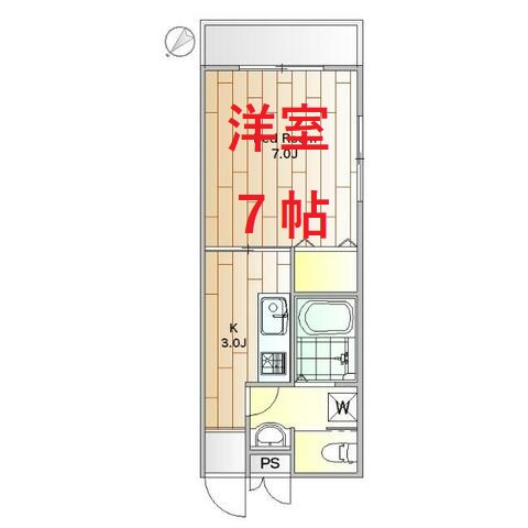 東急大井町線 荏原町駅 徒歩7分 3階建 築30年の間取り写真