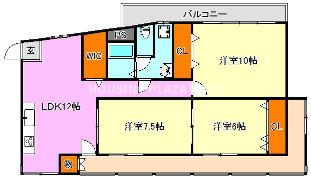 ラムール五位の池の間取り写真