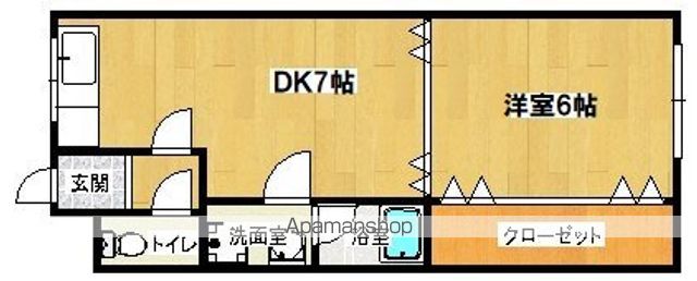 ＪＲ阪和線 長居駅 徒歩4分 5階建 築53年の間取り写真