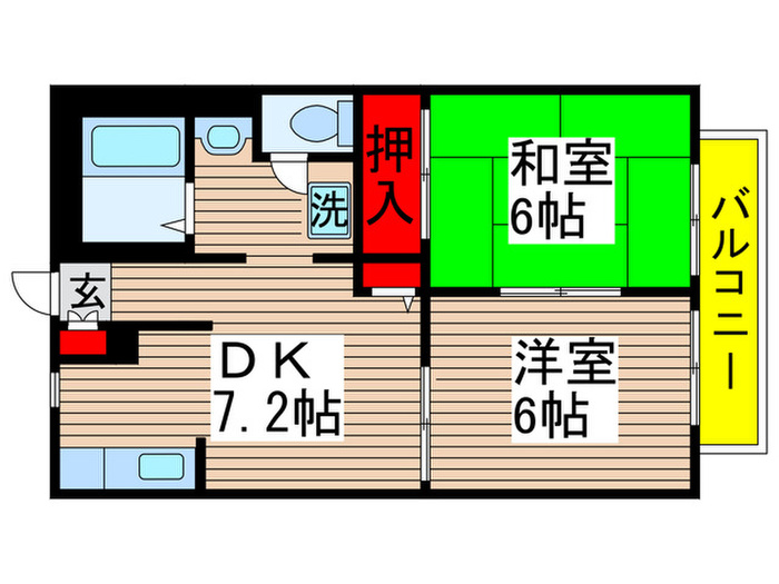 ジョリエ勝田台の間取り写真