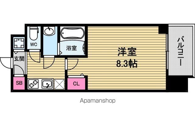 スワンズ谷町セントシティの間取り写真