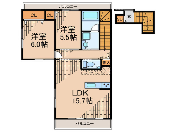 Roomの間取り写真