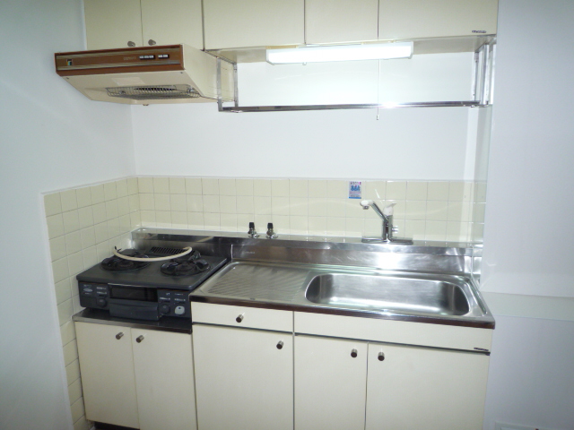 キッチン　２口ガスコンロ設置可