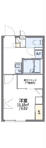 レオパレス一休寺道の間取り