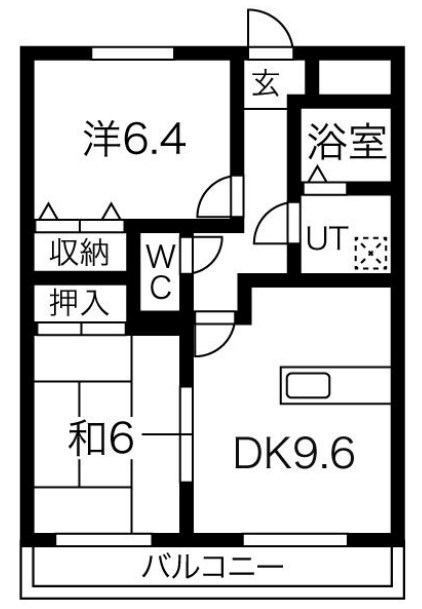 【サンプレイス網干駅前の間取り】