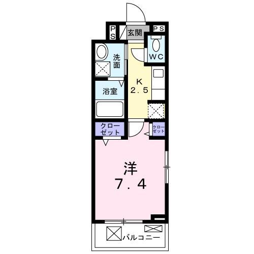 サンモール　鶴島の間取り