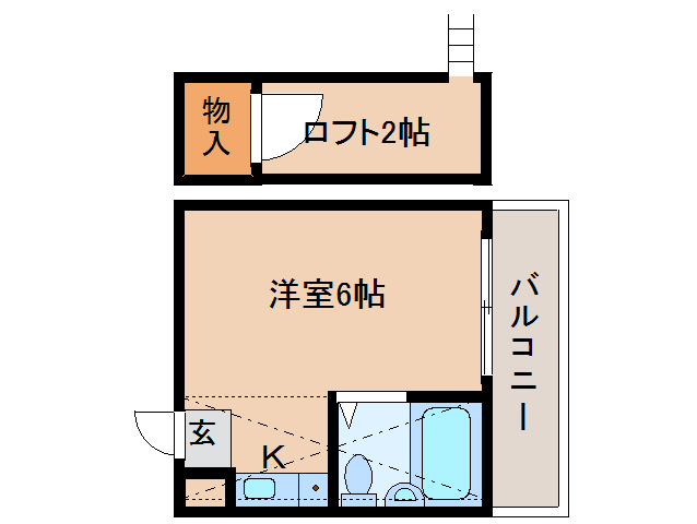 生駒市東菜畑のマンションの間取り