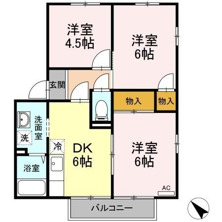 アゼリアパークハウス　E棟の間取り