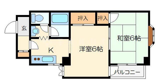 ベルメゾン高倉の間取り