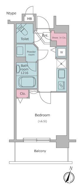 千代田区岩本町のマンションの間取り