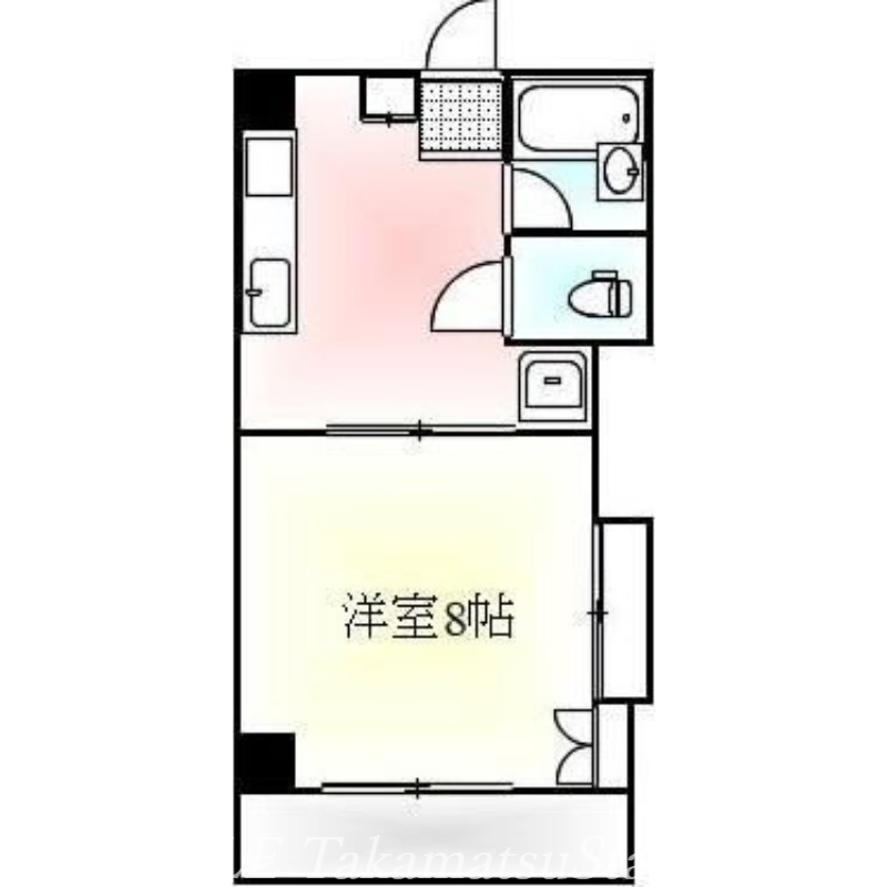 さぬき市志度のマンションの間取り