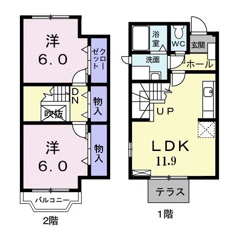 エスペランサＢの間取り