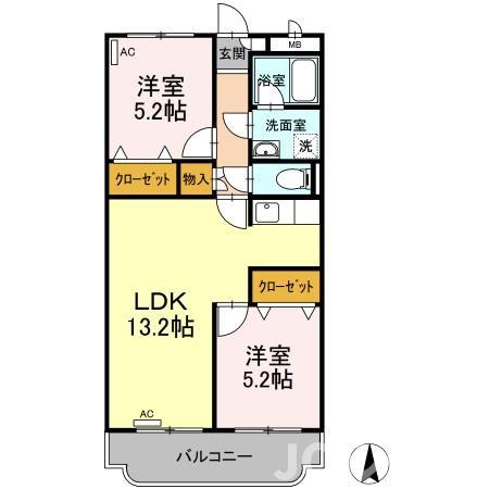 【みなみマンションの間取り】