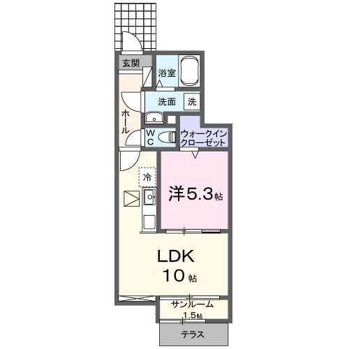 クラール　Ｋの間取り