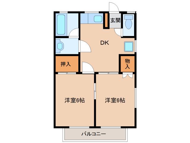 ヒルサイド見和IIの間取り