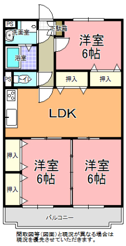 メゾンみどりヶ丘の間取り