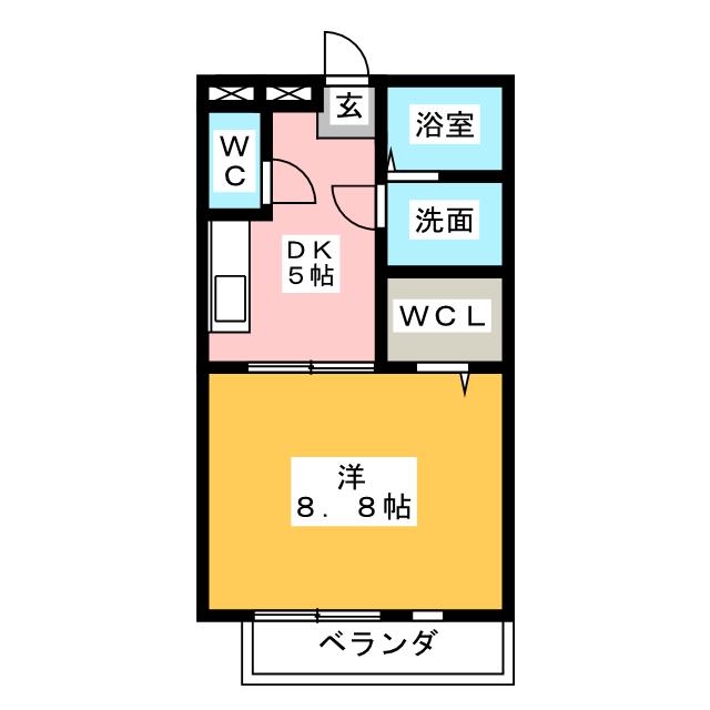 ボナール０３　Ａ棟の間取り