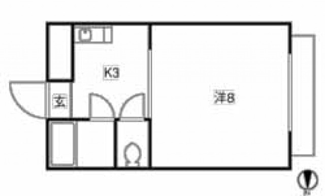 ハイツ矢賀新町Iの間取り