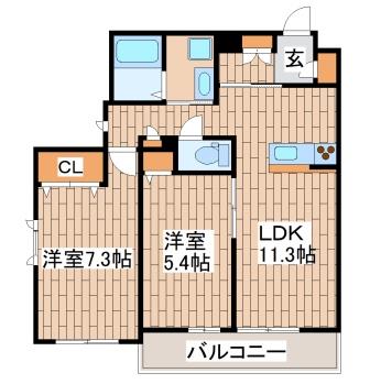 月見山鶴亭の間取り