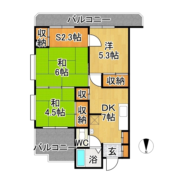 マンション瑞凰の間取り