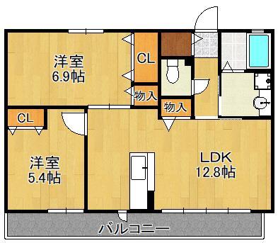 ブロードリバーイン丸町の間取り