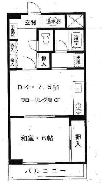 ライオンズマンション池田山の間取り