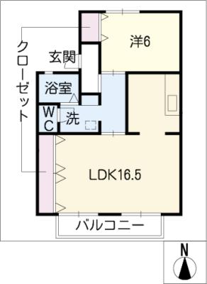 ヴィラアクシス　Ｂ棟の間取り