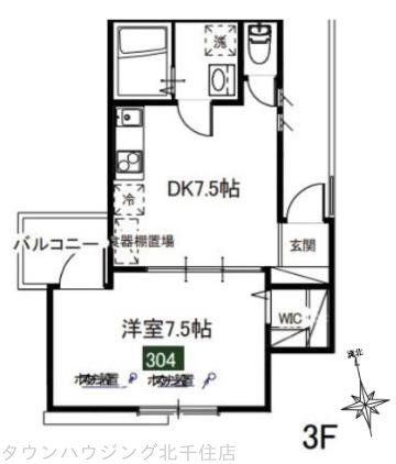 ＭＥＬＤＩＡ江北IIの間取り