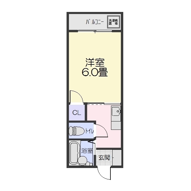 カレッジＧＡＴＥの間取り