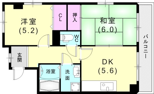 クレスト羽坂の間取り