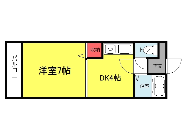 堺市堺区向陵東町のマンションの間取り