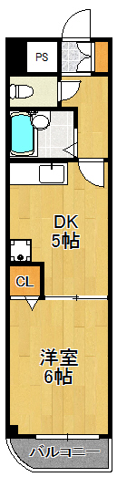 川崎市中原区下沼部のマンションの間取り