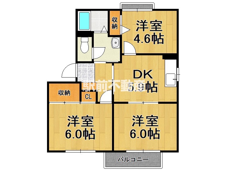 【ラフォーンヴィラ　Ａ棟の間取り】