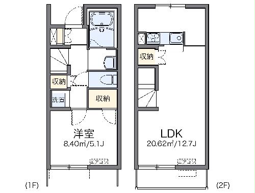 レオネクストたからＢの間取り