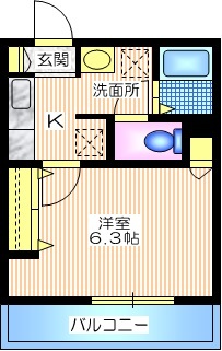 横浜市保土ケ谷区和田のマンションの間取り