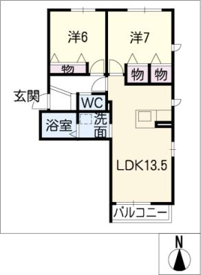 グランシャリオ伝馬の間取り